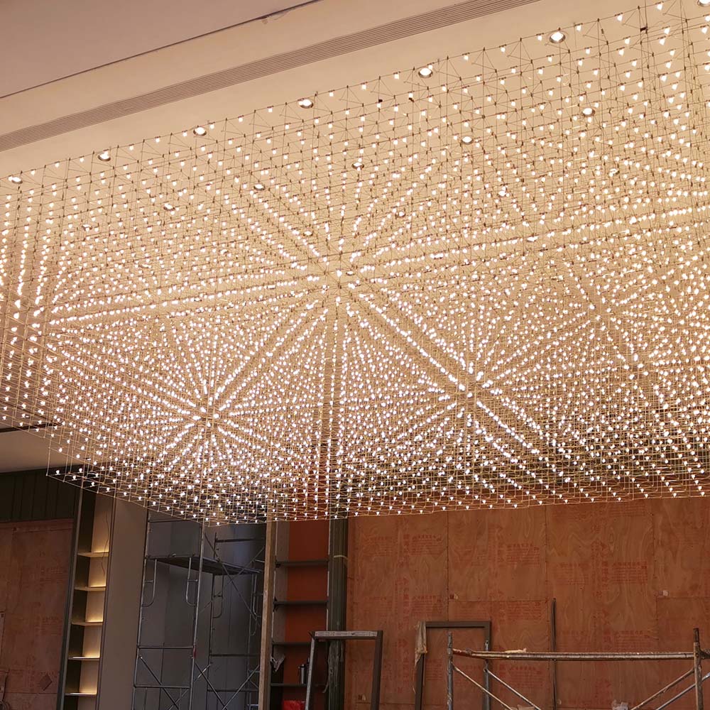 Modern Ceiling Pendant Light Fashion Stainless Steel LED Lamp Project Chandelier