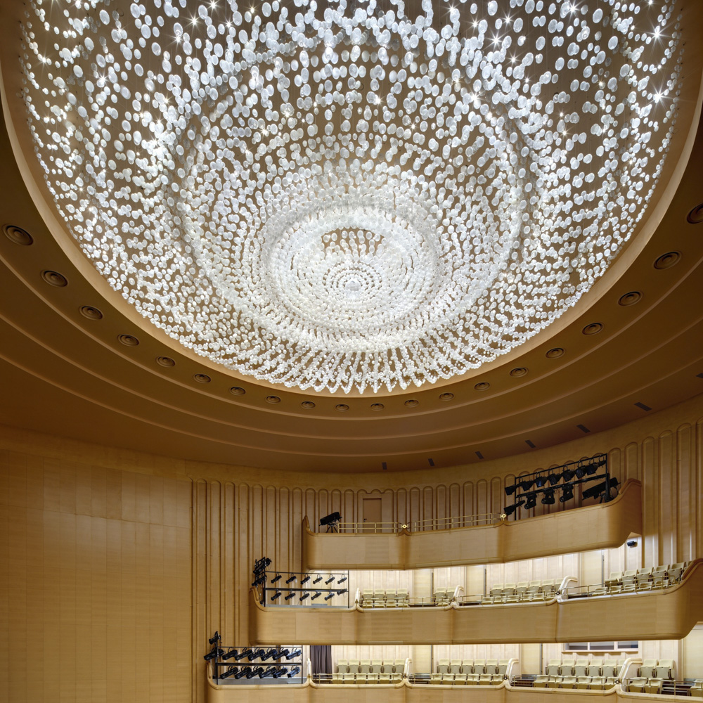 Creative Long Hanging Modern Circle Chandelier Lights Living Home