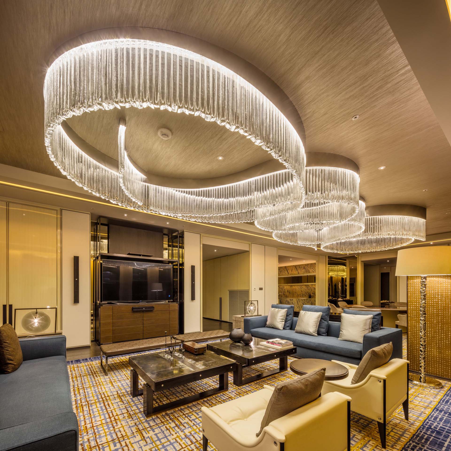 High-end custom business hall Crystal chandelier for the hotel villa ballroom