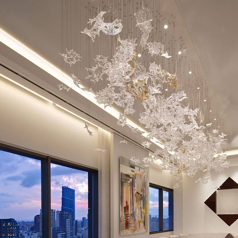 Modern Custom Chandelier Residential Villa Hall Decorative Lights Front Desk Art Lamps