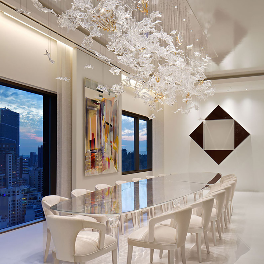 Modern Custom Chandelier Residential Villa Hall Decorative Lights Front Desk Art Lamps