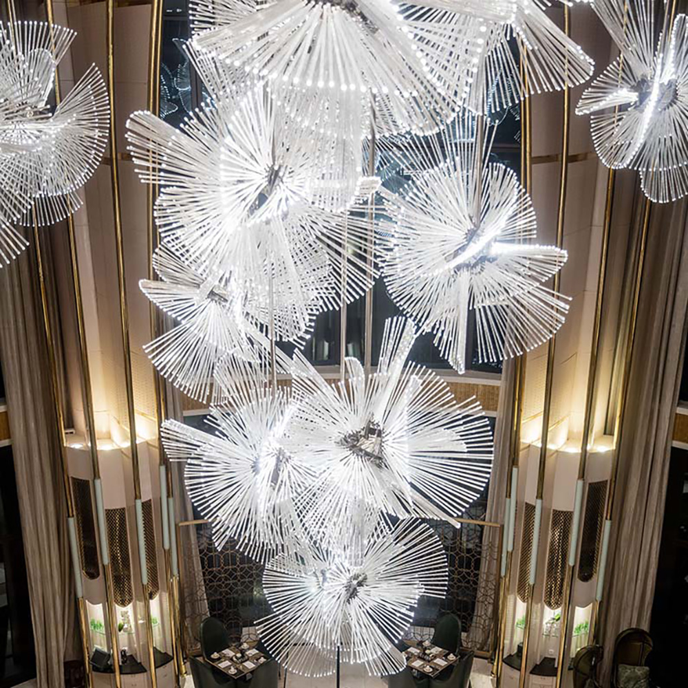 Hotel Living Room Bedroom Dining Room Chandeliers Pendant Lights Modern Luxury