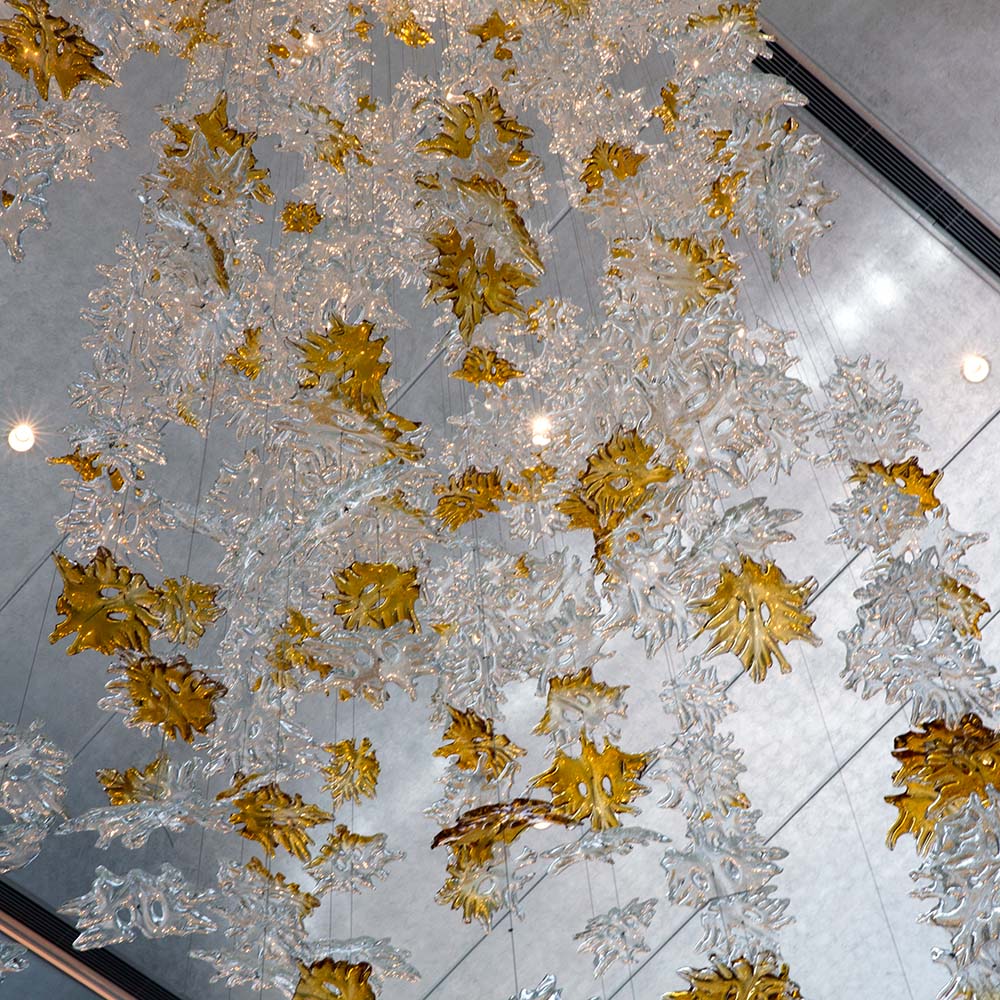Modern Design Custom Indoor Decoration Luxury Hotel Villa Staircase Glass Chandelier