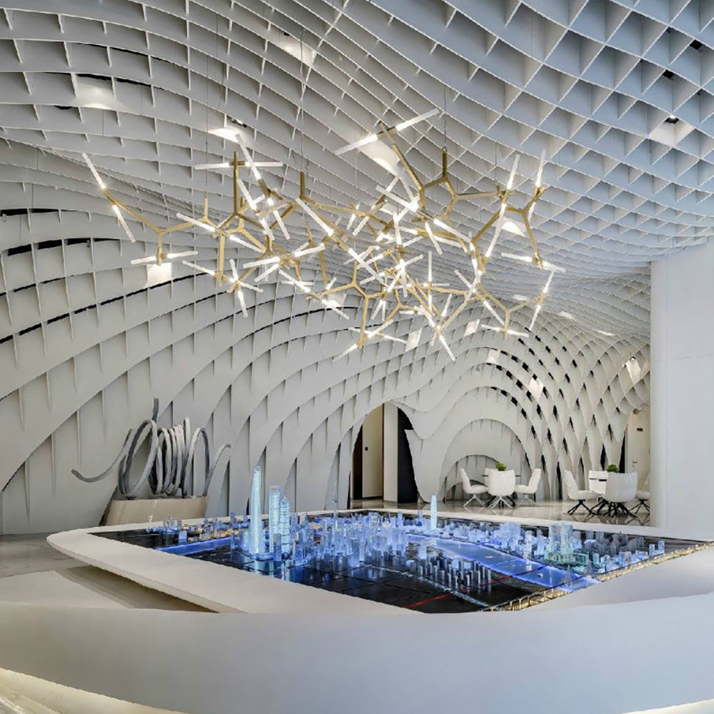 Modern Creative DIY Living Room LED Chandelier Hanging Pendant Light for Restaurant