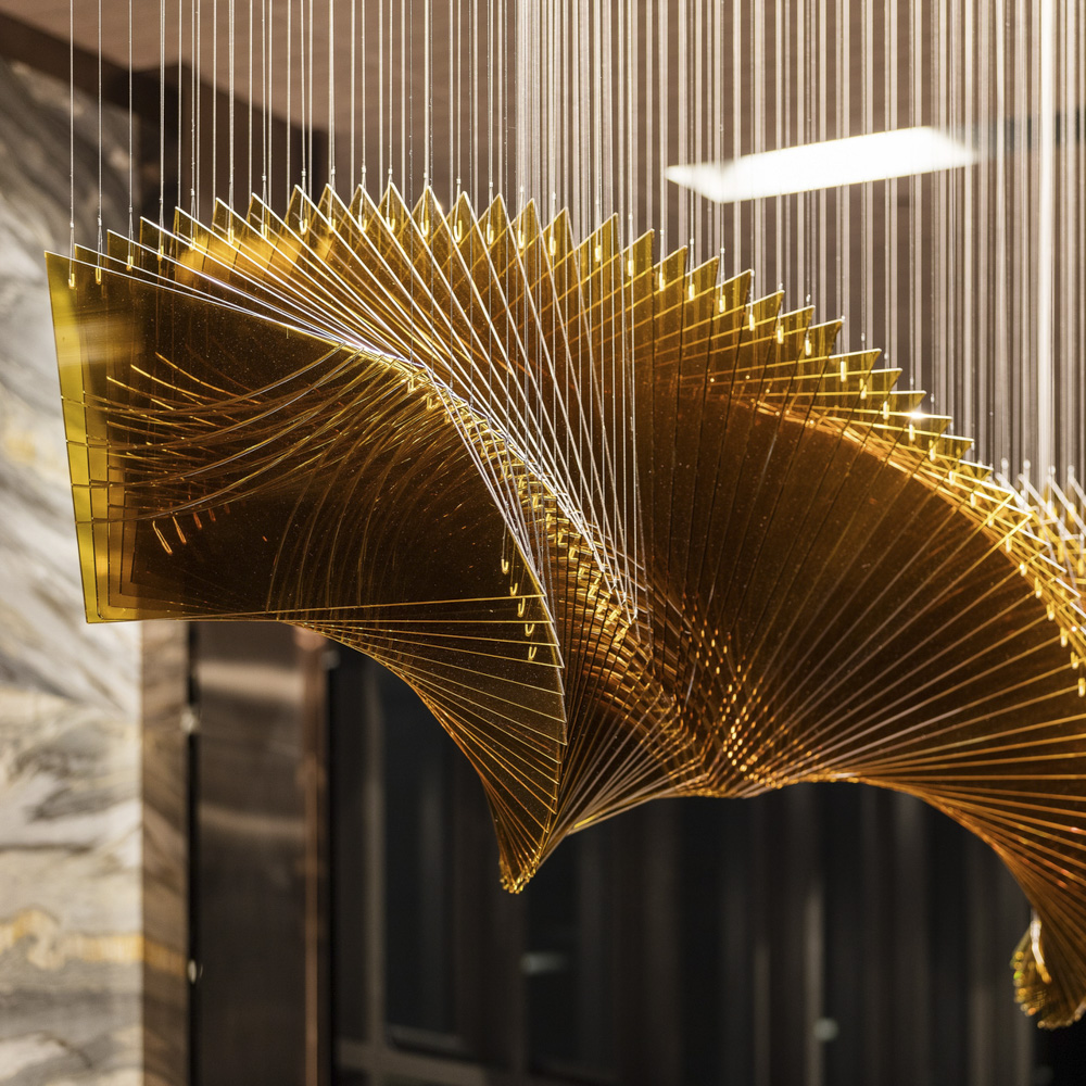 Customized Stained Glass Luxury Modern Chandelier Large for Dining Romm Hotel
