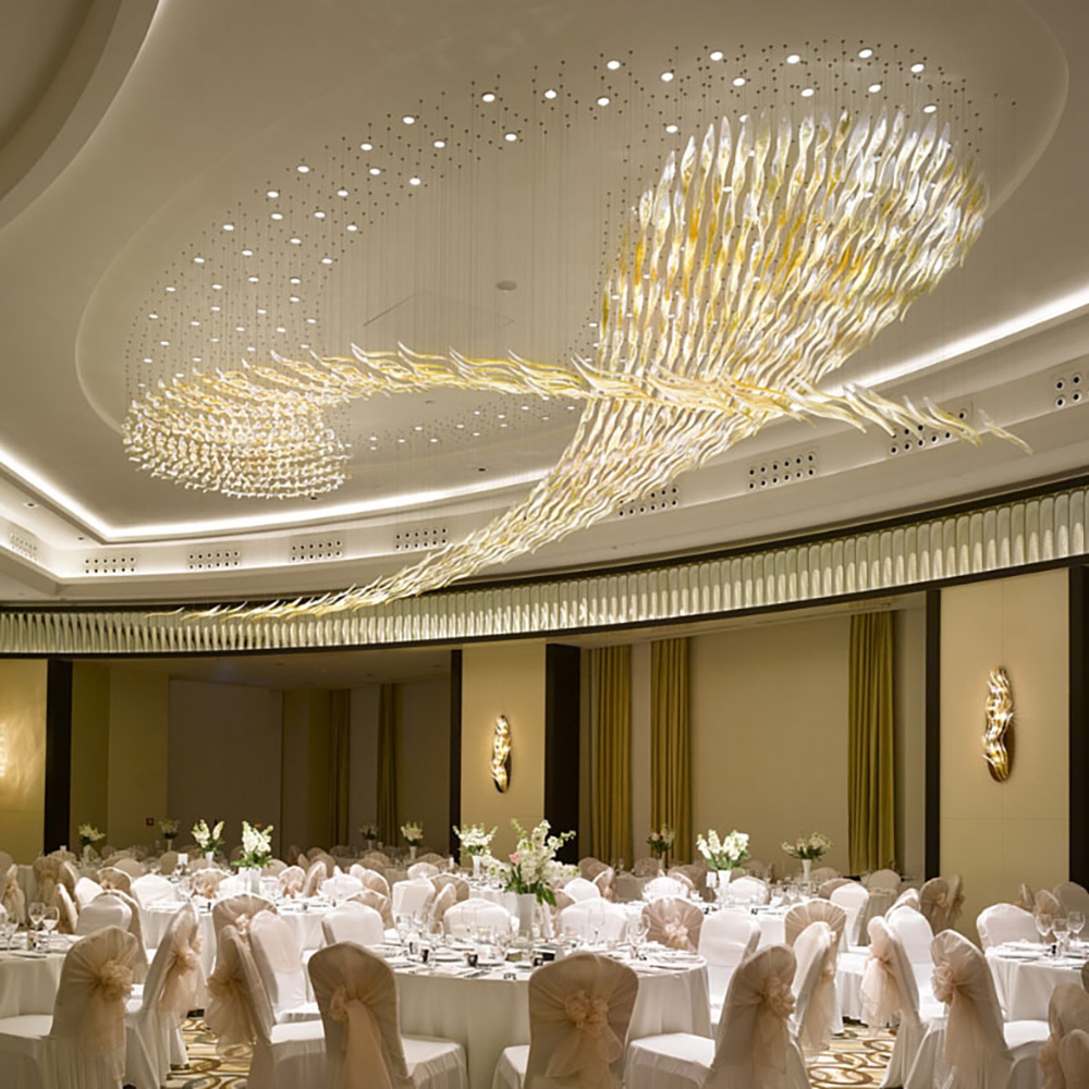 Modern Luxury Chandelier Pendant Lights Ceiling Light for Hotel Lobby