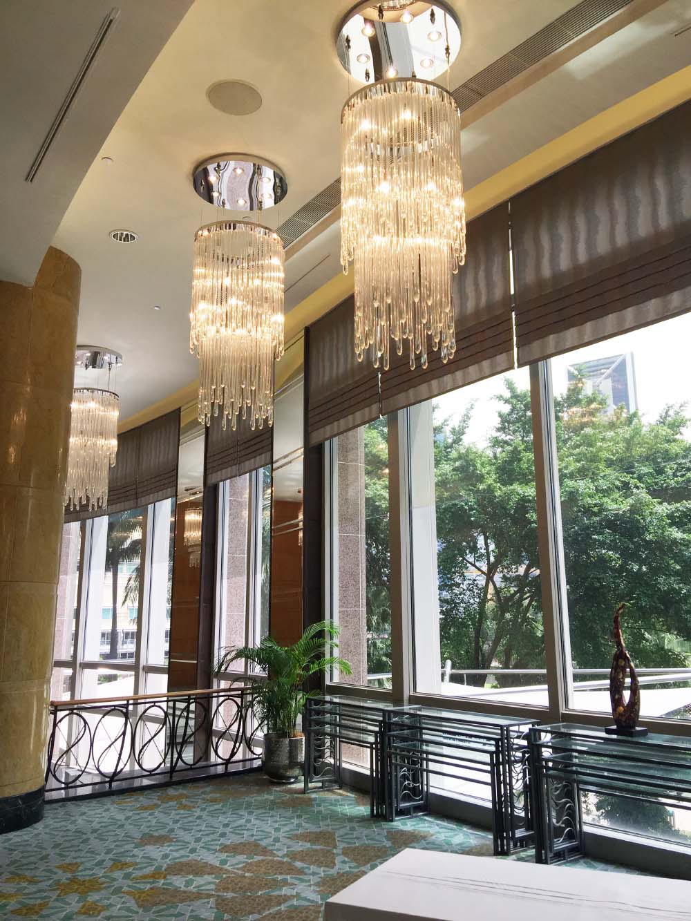 chandelier for stairs