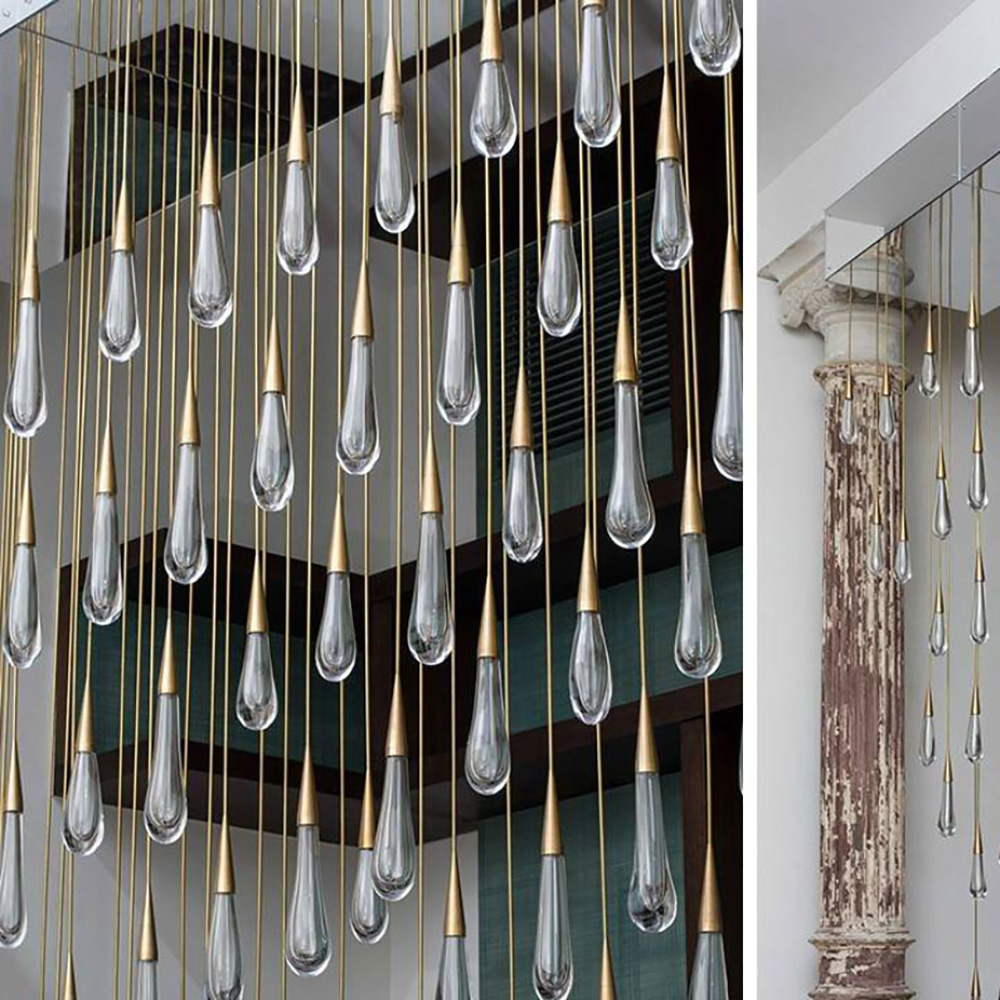 Chandeliers Hanging Lamp Modern Chandelier Pendant Lights Crystal for Hotel Lobby
