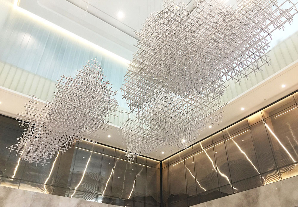 high ceiling chandelier