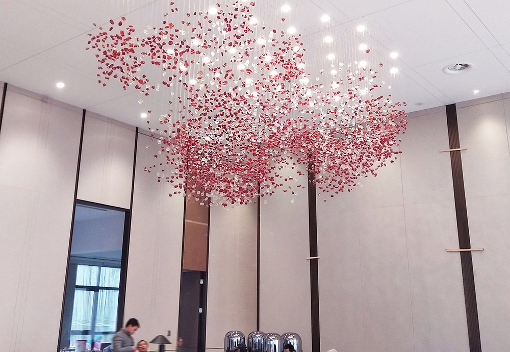 luxury chandelier hotel
