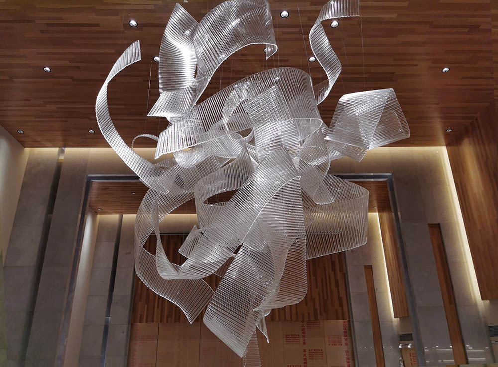 chandelier for high ceiling hotel home staircase