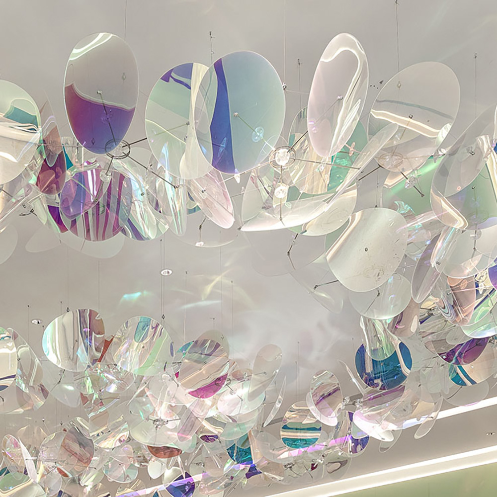 Colorful Circle Chandelier Custom Chandeliers Petant Lights for Ceiling