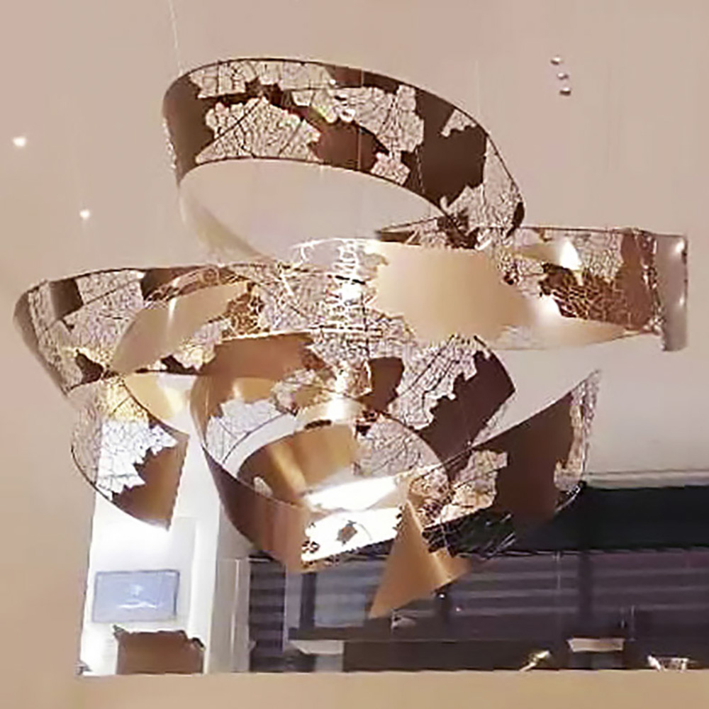 Modern Decorative Chandelier Lighting Luxury Creative Light Hanging Golden for Home Foyer
