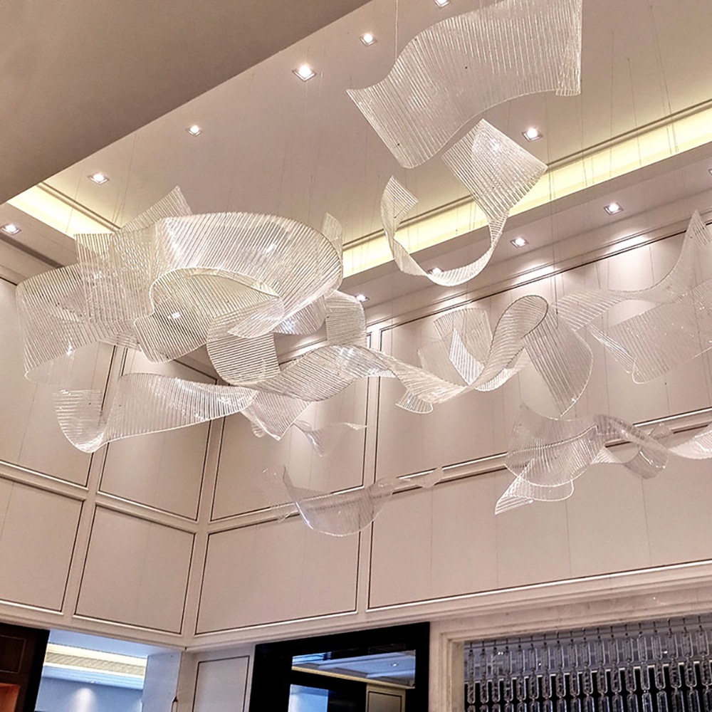 Modern Hanging Glass Chandelier Lighting Design Modern Shop Kichen Luxury