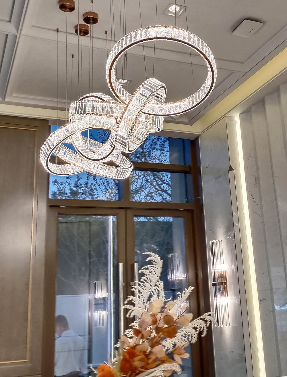 nordic glass chandelier