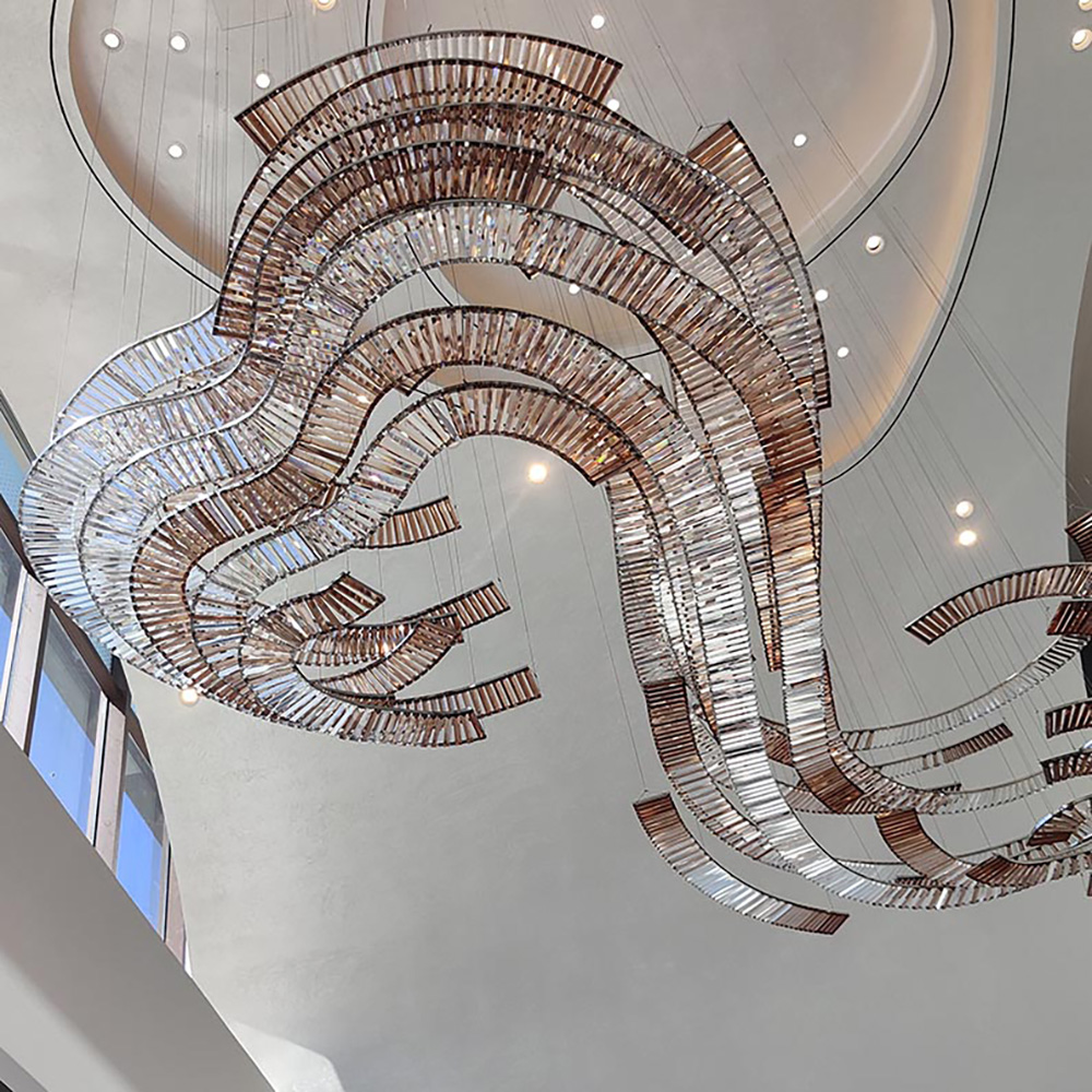 Simple American Creative Lighting Modern Decorative Crystal Chandelier LED Pendant Light
