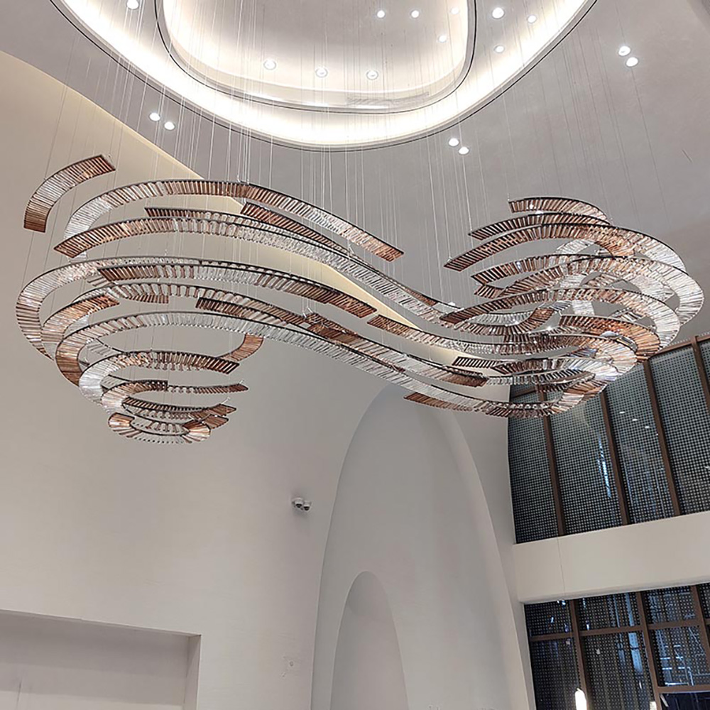 Simple American Creative Lighting Modern Decorative Crystal Chandelier LED Pendant Light