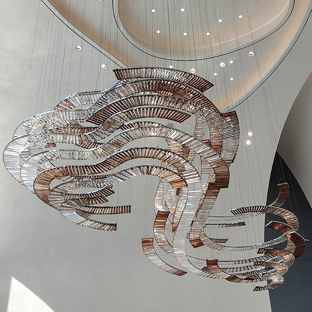 Simple American Creative Lighting Modern Decorative Crystal Chandelier LED Pendant Light