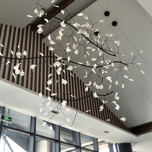 Decorative Modern Hotel Project Crystal Black Chandelier Lighting for Wedding Lobyy Restaurant