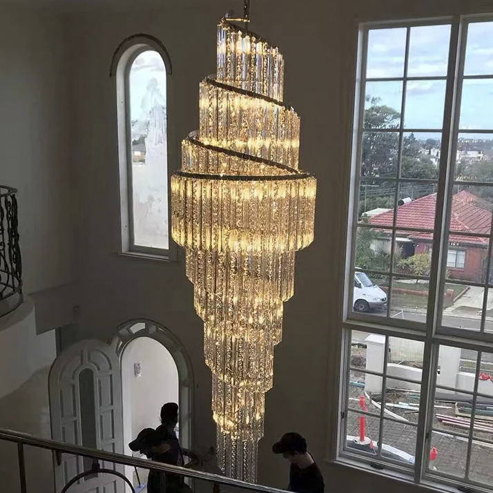 Customized Large Nordic Lobby Home Luxury Project Crystal Lamp Decorative Fixtures Project Chandelier