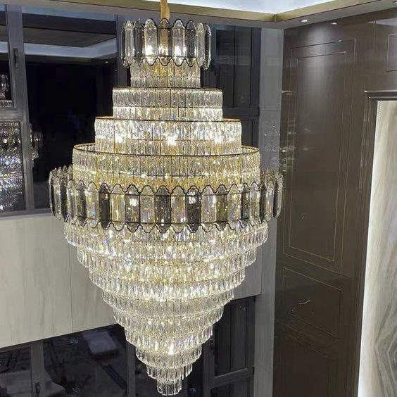 Customized Large Nordic Lobby Home Luxury Project Crystal Lamp Decorative Fixtures Project Chandelier