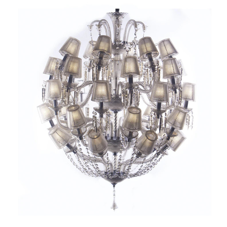 Luxury Indoor Lamp Villa Duplex Building Large Crystal Chandelier for House Hall Spiral Staircase Temple Project Lighting
