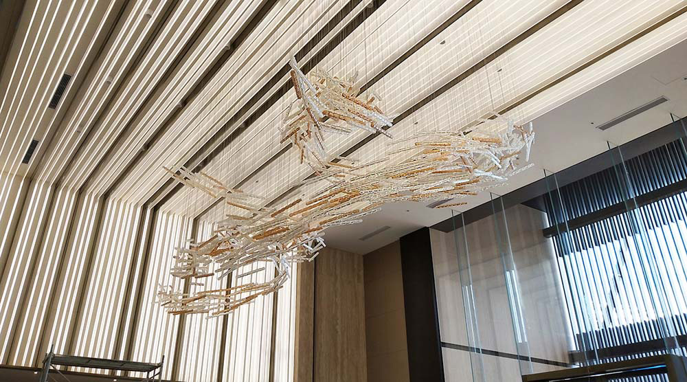 glass chandeliers