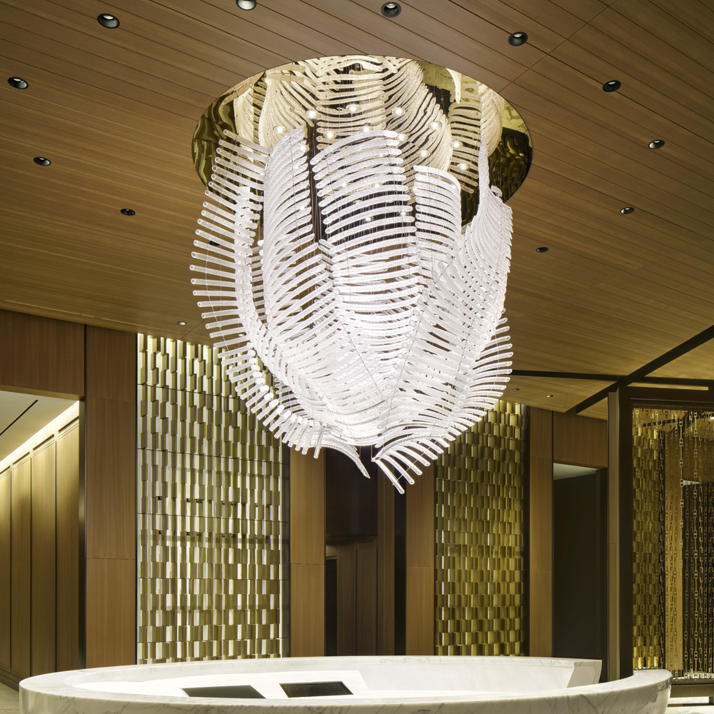 Special Design Modern Crystal Hotel Custom High Ceiling Luxury Chandelier for Hotels--