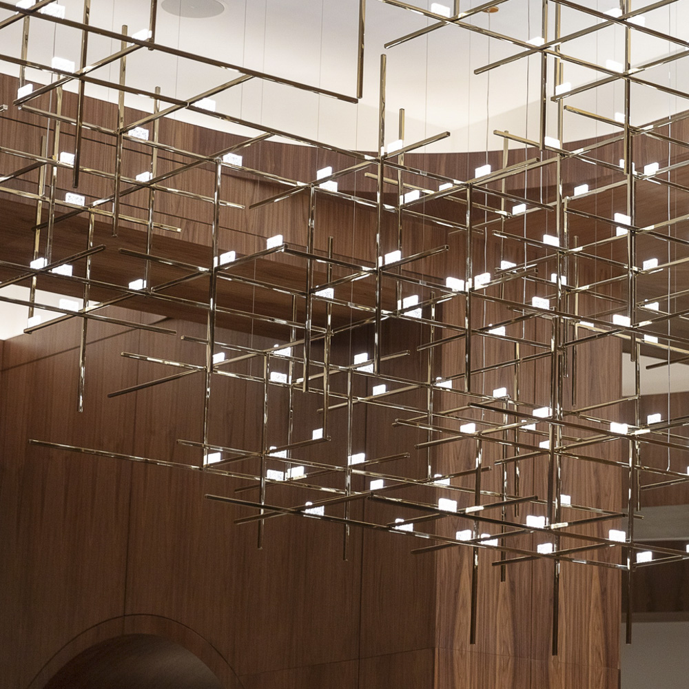 New Design Metal Modern Chandelier and Hanging Lamps Luxury Pendant Lights for Hotel Lobby