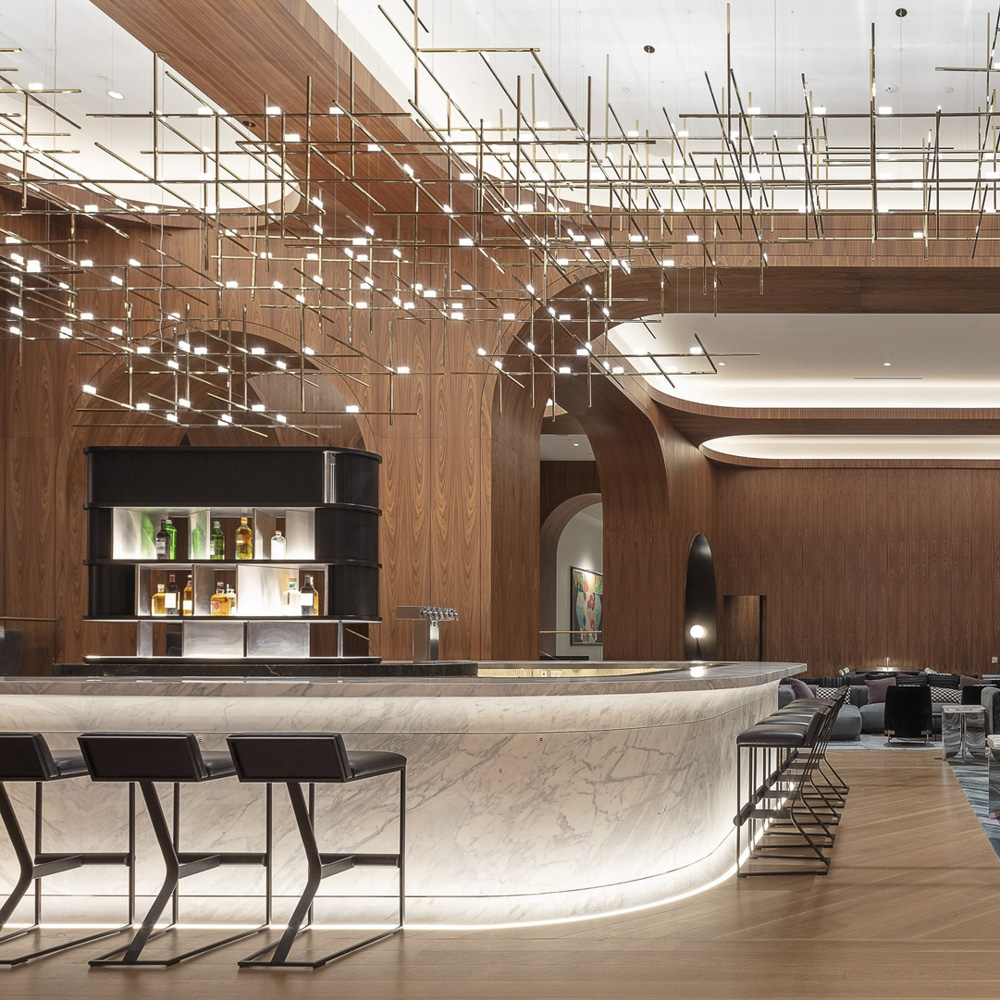New Design Metal Modern Chandelier and Hanging Lamps Luxury Pendant Lights for Hotel Lobby