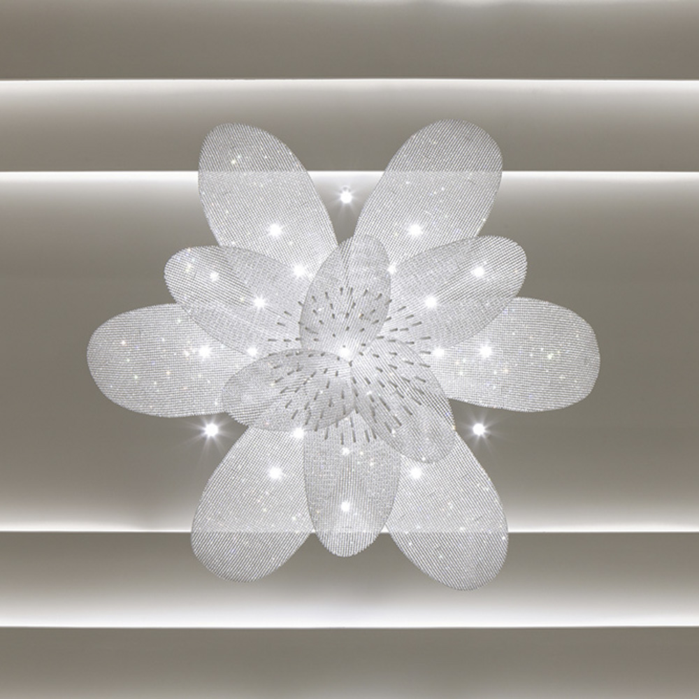 Crystal Indoor Decorative LED Blue Pendant Lighting Living Room Chandelier Pendant Lamp