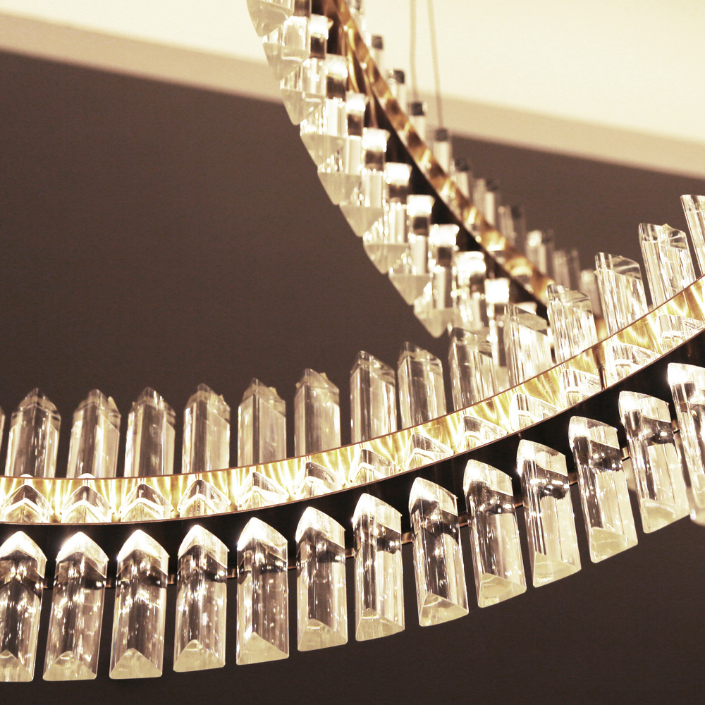 Crsytal Modern Chandeliers Custom New Design Luxury Large Pendant Light for Hotel