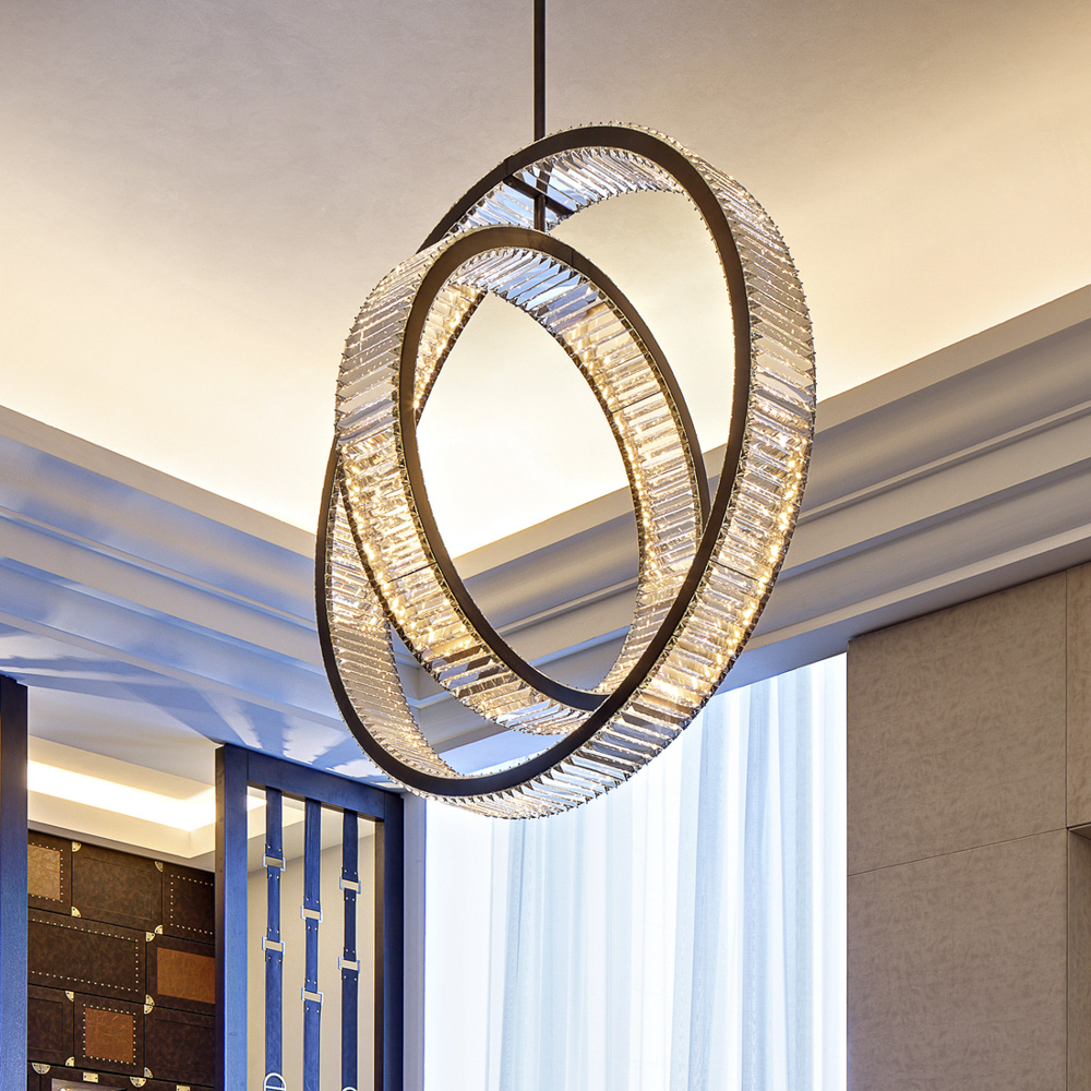 Home Decorative Modern Round Living Room Chandelier Crystal for Living Room Bedroom