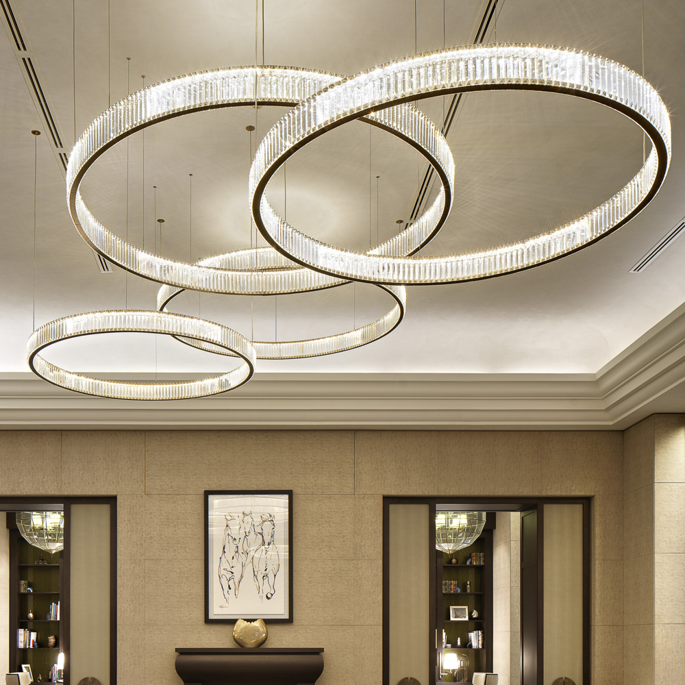 Home Decorative Modern Round Living Room Chandelier Crystal for Living Room Bedroom