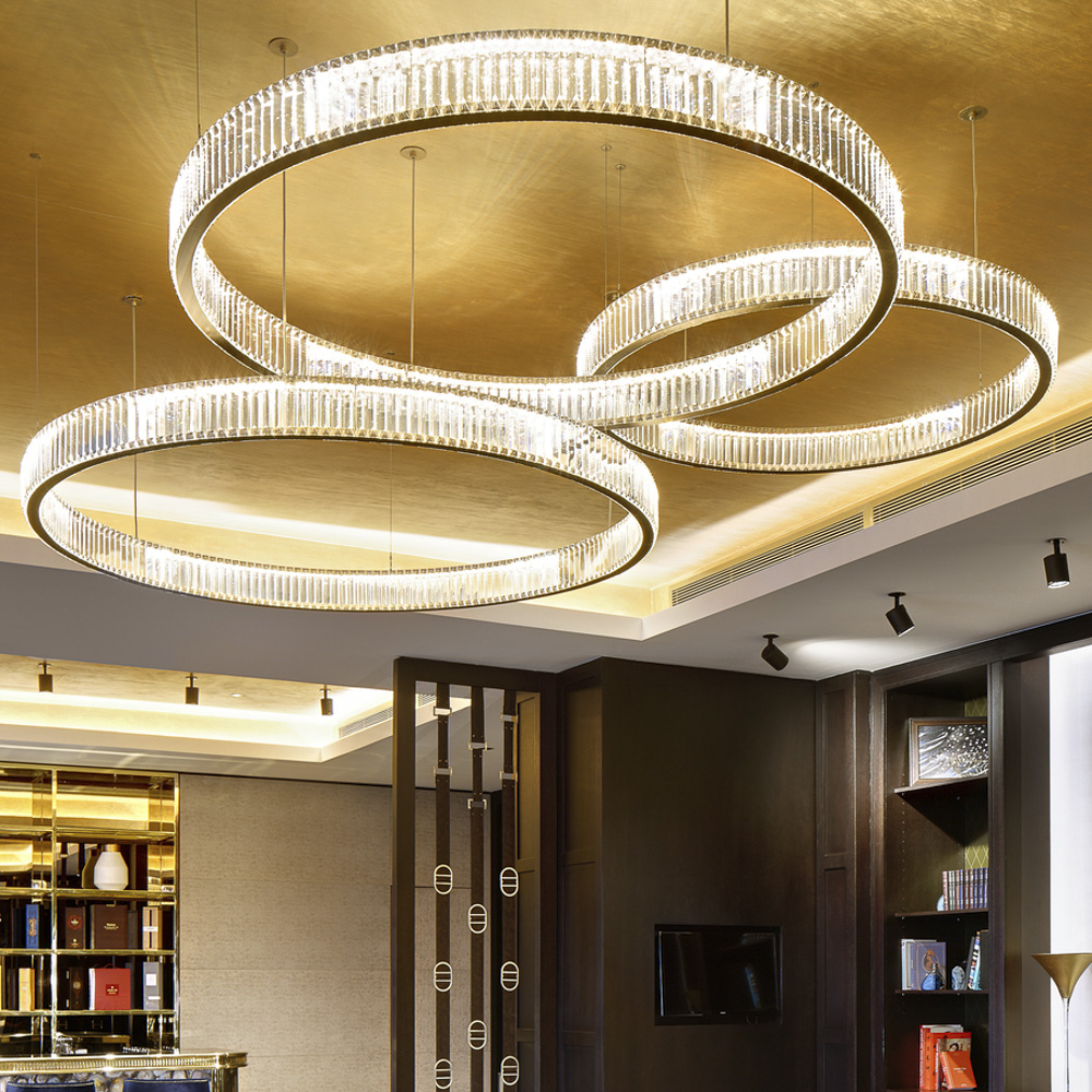Home Decorative Modern Round Living Room Chandelier Crystal for Living Room Bedroom