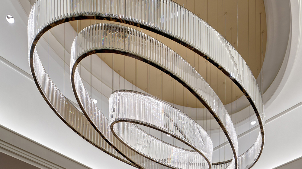 high ceiling chandelier modern