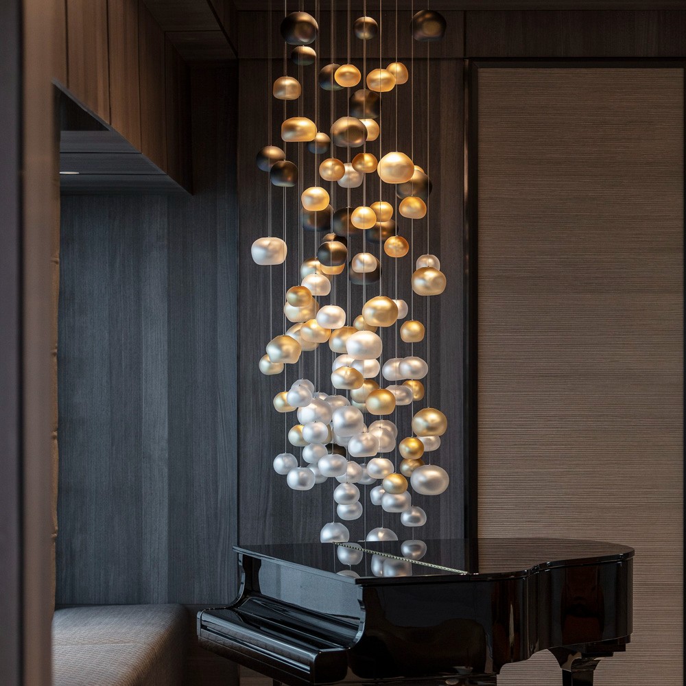 chandeliers and hanging lamps