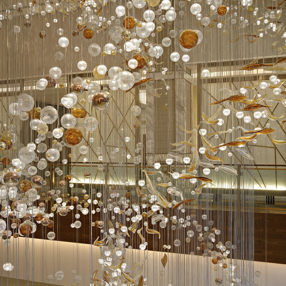 Unique Ceiling LED Pendant Lamp Dining Room Chandelier for Restaurants Hotel