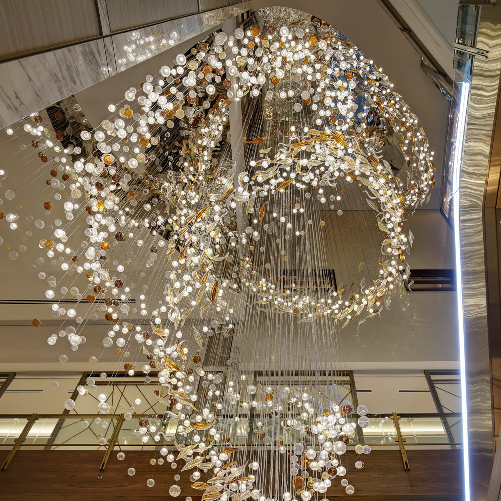 Unique Ceiling LED Pendant Lamp Dining Room Chandelier for Restaurants Hotel