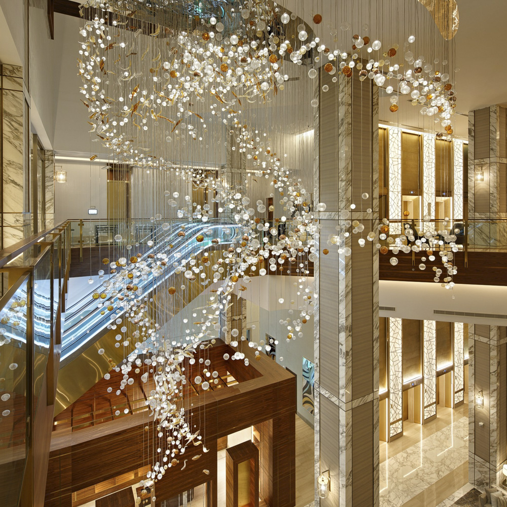 Unique Ceiling LED Pendant Lamp Dining Room Chandelier for Restaurants Hotel
