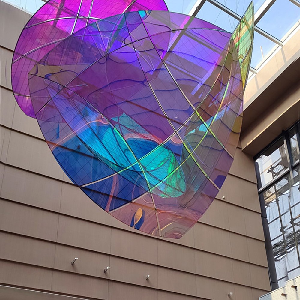 Colorful Acrylic Light Decorative Showroom Commercial Modern Luxury Custom Chandelier Lamp