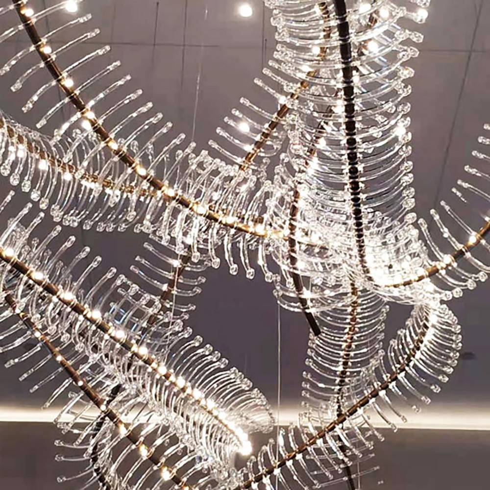 Crystal Hotel Modern Chandelier Pendant Lights for Hotel Villa