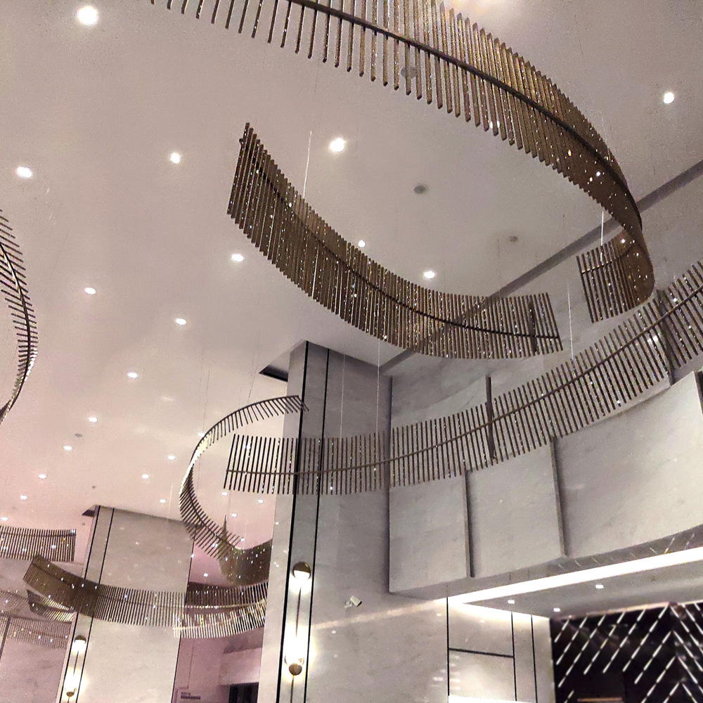 Chandelier Modern Customized Pendant Lamp Hanging Lamps for Hotel Ha llway