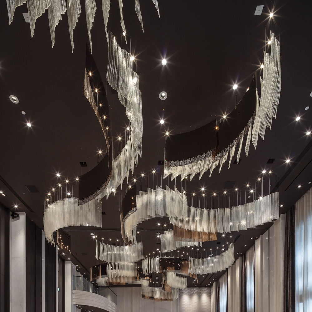 Modern Large Hotel Chandelier Ceiling Hanging Lamps Modern Church Customized