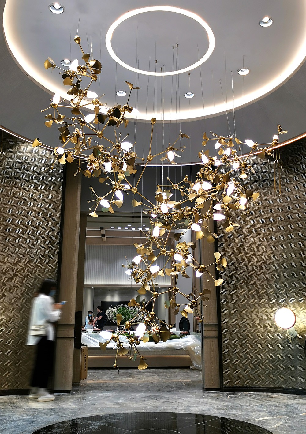 led living room chandelier