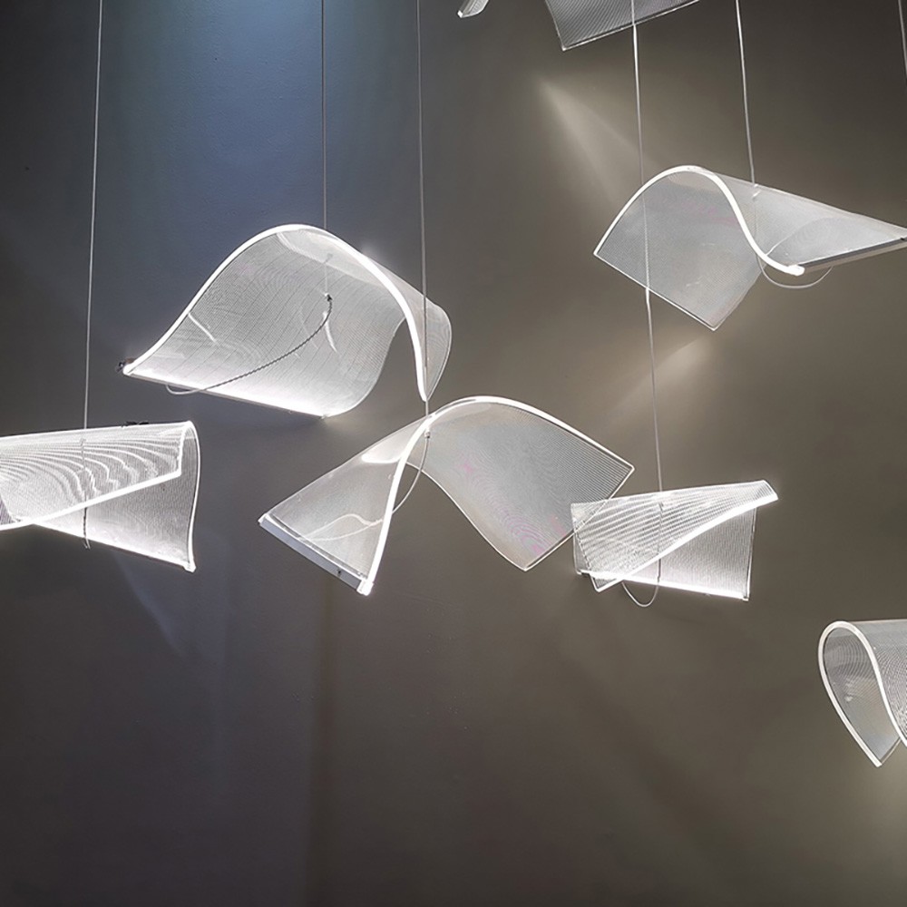 New Product Custom Modern Acrylic Hanging Chandeliers for Foyer Hotel
