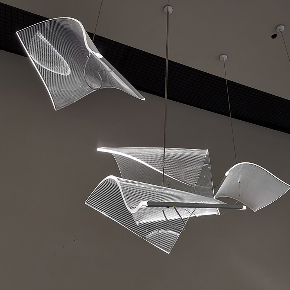 New Product Custom Modern Acrylic Hanging Chandeliers for Foyer Hotel