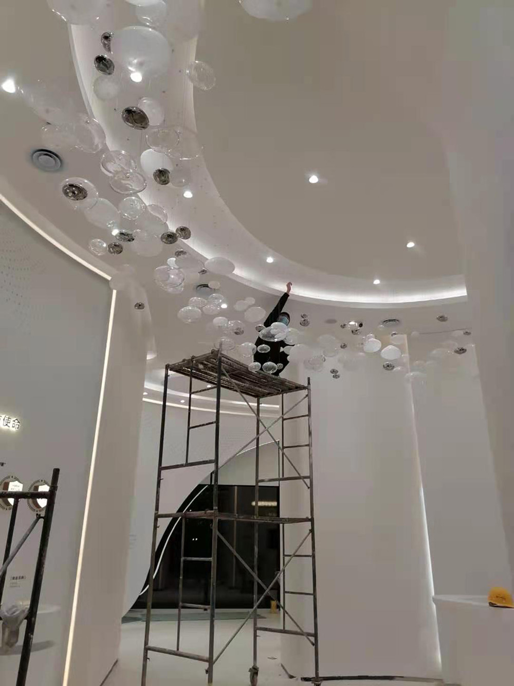 large hotel lobby chandelier