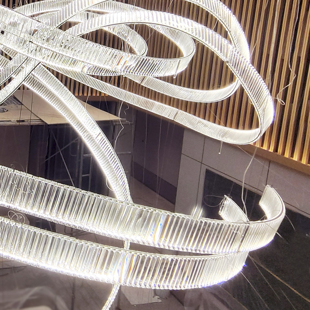 Chandelier Customized Custom Pendant Lighting Long Glass Bubble Dinning Room Chandelier