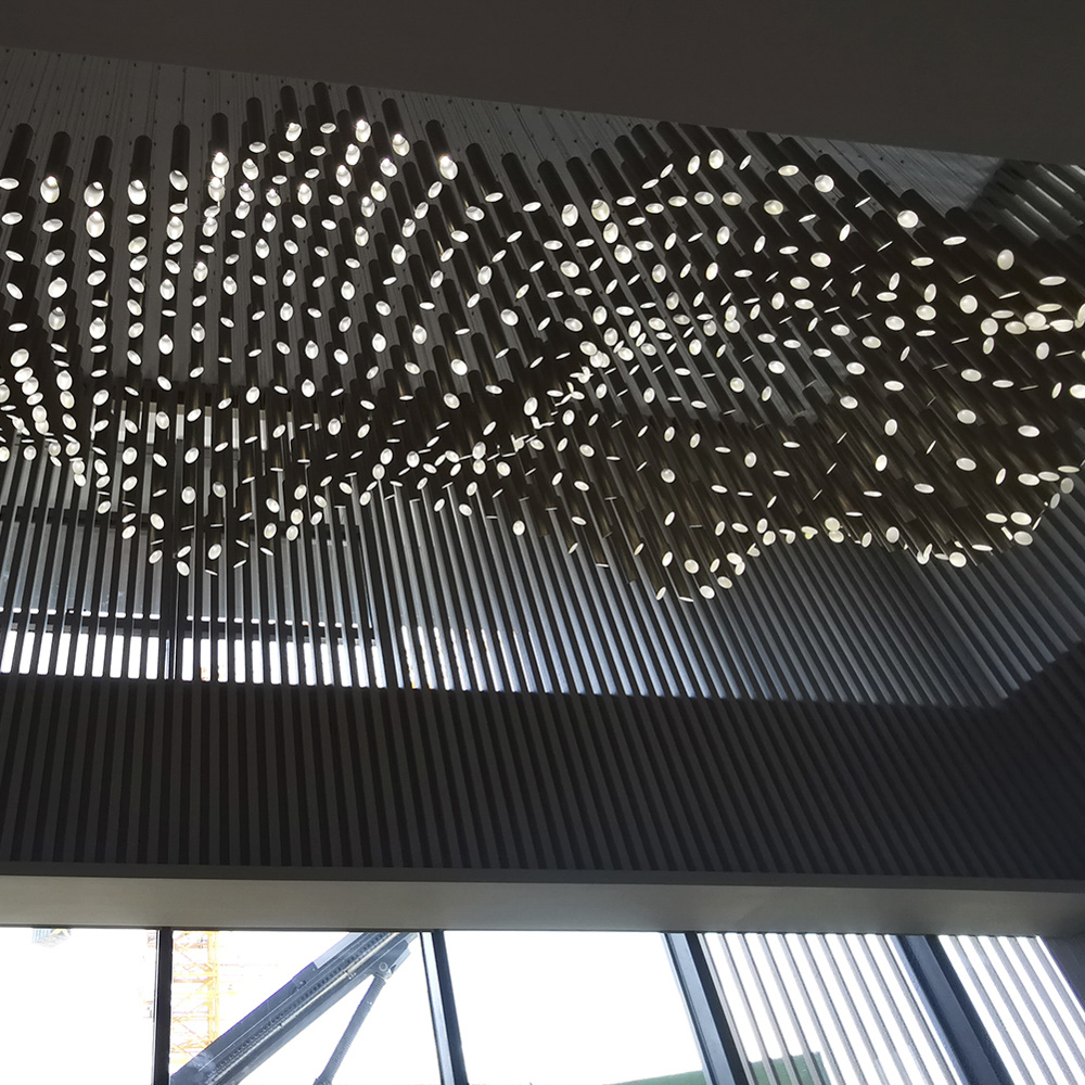 Modern Home Decor Luxury Customized Large Size Ceiling Lamp Metal Decorative Design Chandelier for Hotel